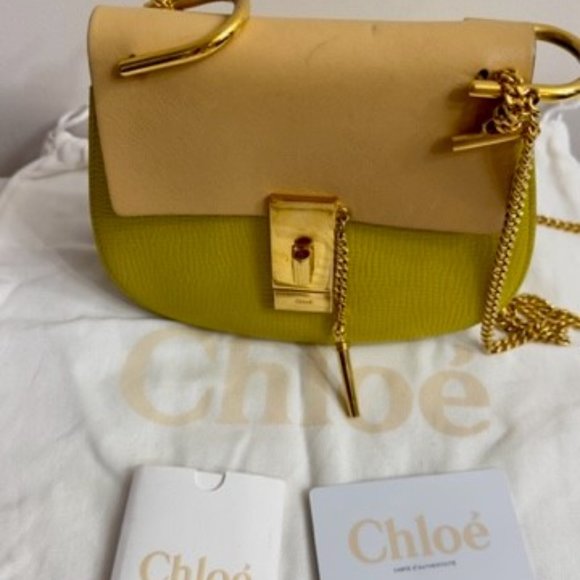 Chloe Drew Bag; Designer Chloe Two-Tone Drew Bag In Excellent Condition - Picture 3 of 14